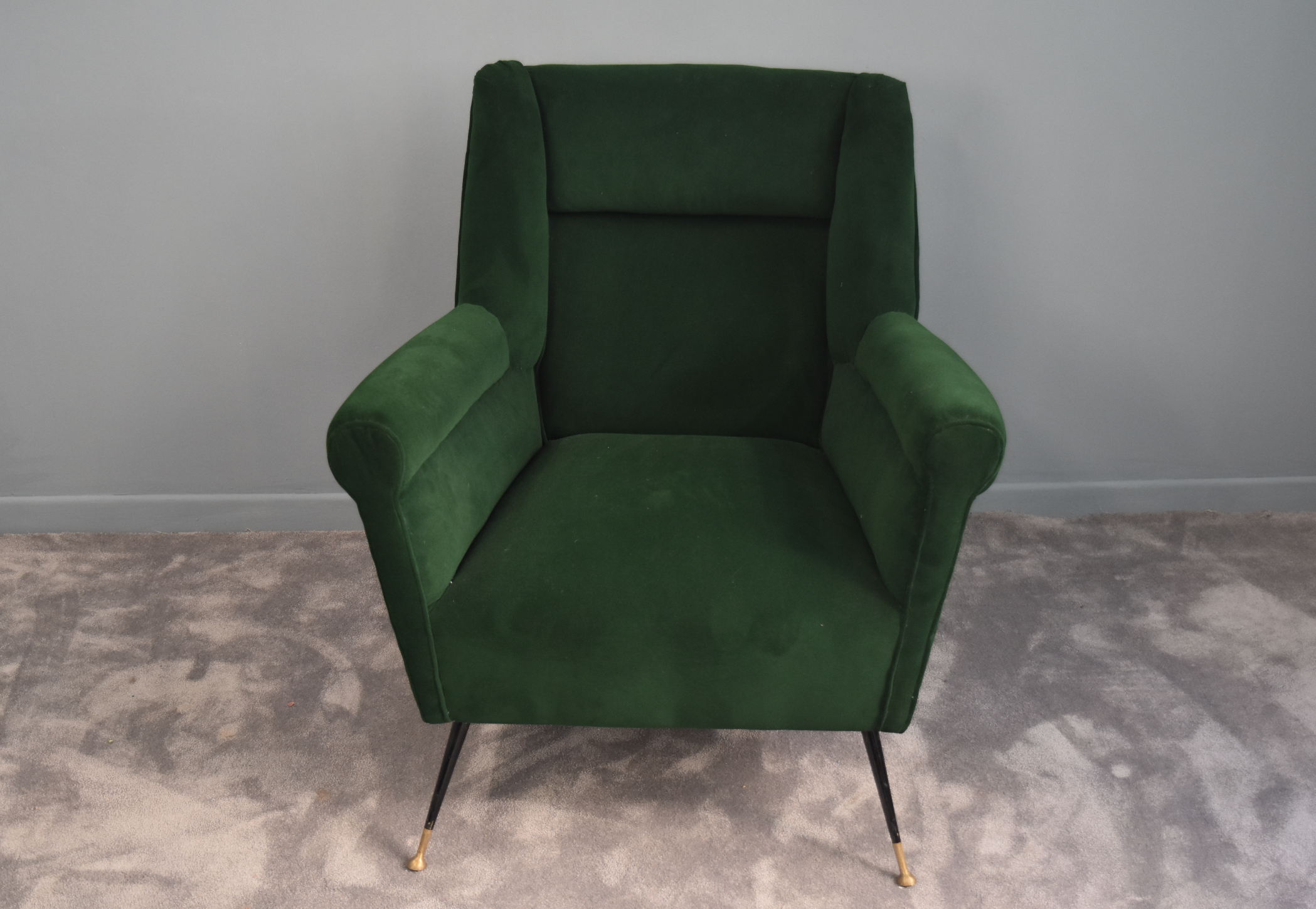 POLTRONA ANNI’50 VELLUTO VERDE