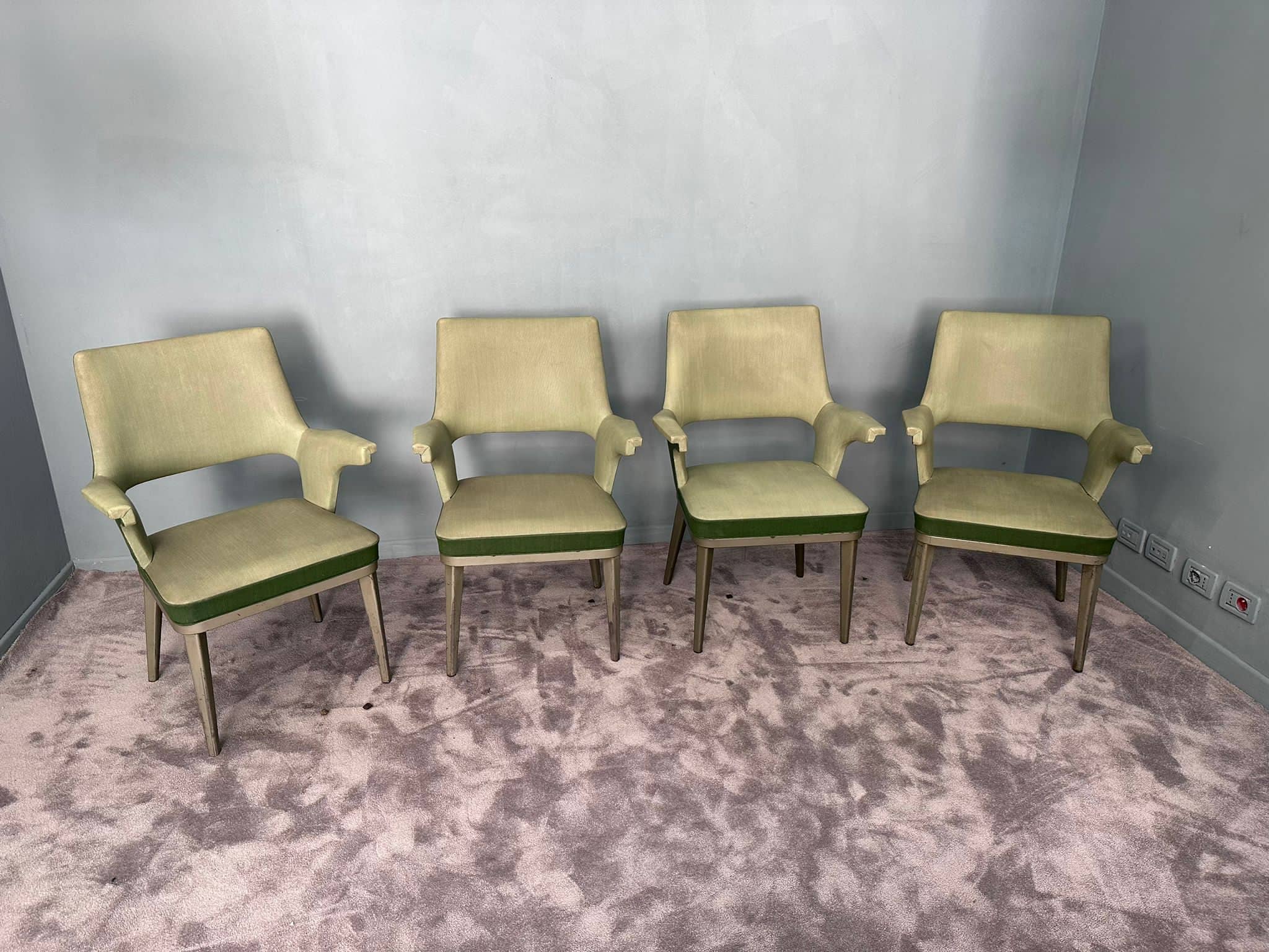 set di 6 sedie modello ministeriale anni 60