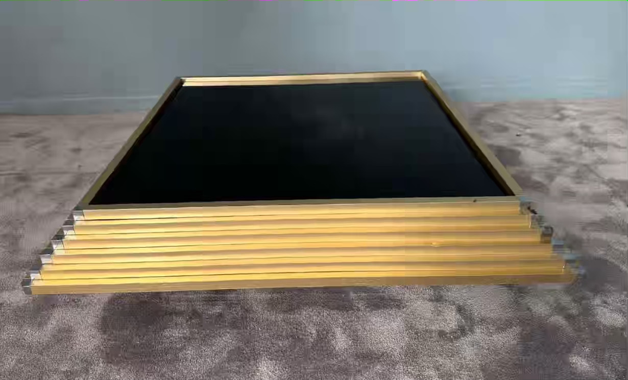 tavolino quadrato nero