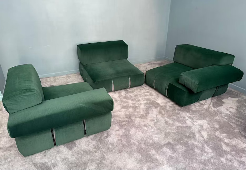 divano modulare a 3 pezzi