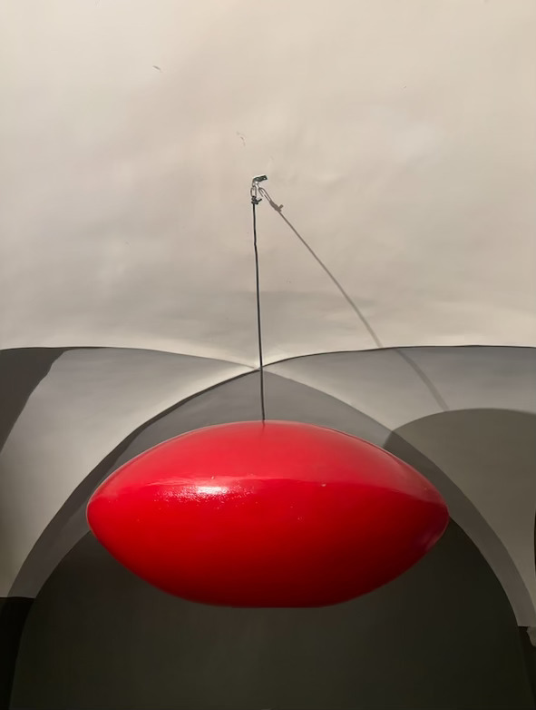 lampada da soffitto rossa